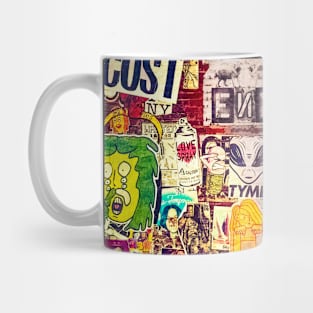 NYC Street Art Graffiti Sticker Mug